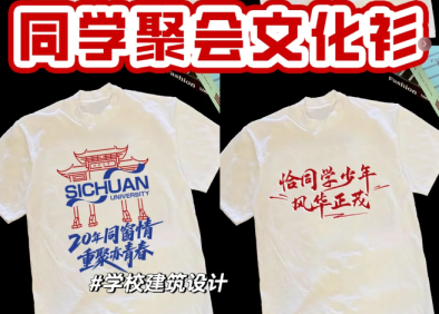 青春回忆定制衫-同学聚会文化衫创意定制｜2025专属回忆，名字+年份设计